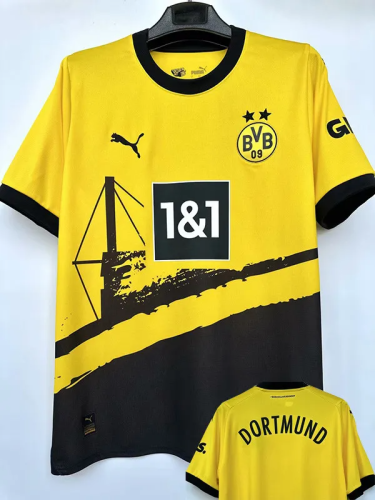 23-24 Dortmund Home  Fans Soccer Jersey