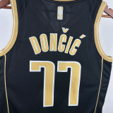 23-24 Dallas Mavericks DONCIC #77 Black Glory Edition Top Quality Hot Pressing NBA Jersey