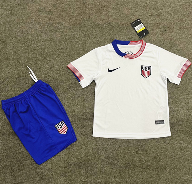 2024 USA Home Kids Soccer Jersey