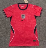 2026 World Cup England Away Women Fans Soccer Jersey (女)