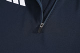 2026 AD Blue Kids Half Pull Tracksuit