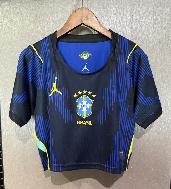 2026 World Cup Brazil Away Women Cheerleading Short-sleeved (女)