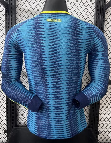2026 Colombia Away Long Sleeve Player Version Soccer Jersey*长袖球员