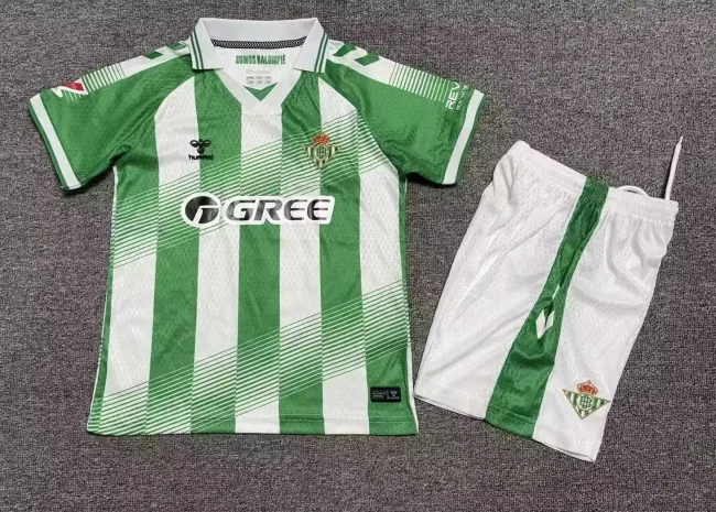 26-27 Real Betis Home Kids Soccer Jersey