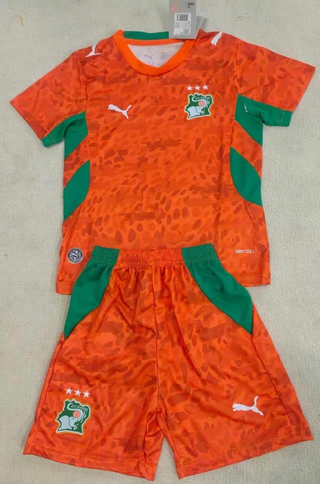 2026 Cote d'Ivoire Home Kids Soccer Jersey