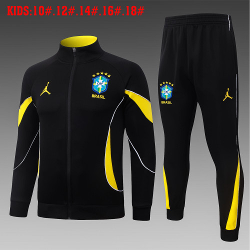 26-27  Brazil High Quality Kids Jacket Tracksuit