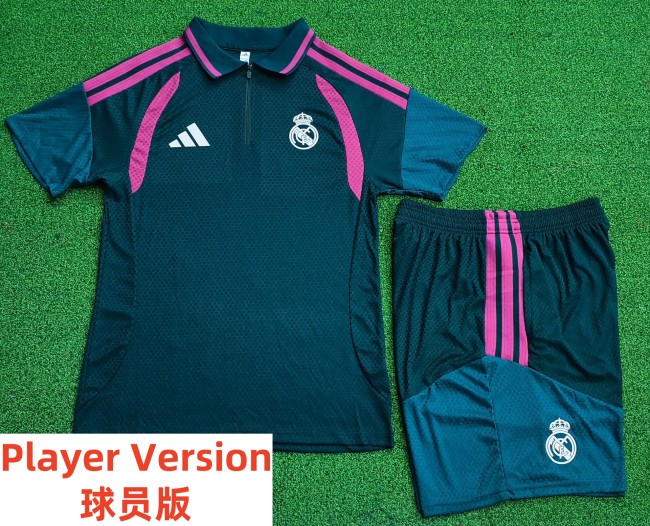 26-27 RMA High Quality Player Version Half Pull Training Short Suit (球员套装)