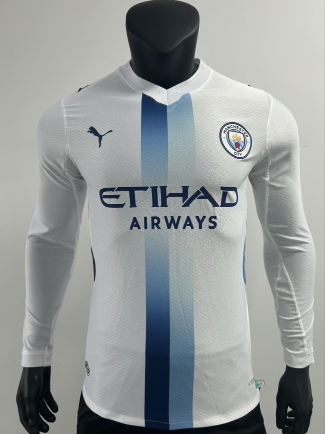 26-27 Man City Third Leaked Edition Long Sleeve Player Version Soccer Jersey*长袖球员