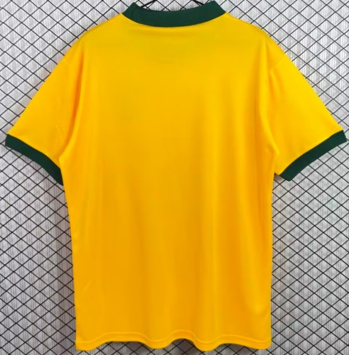 1982 Brazil Home Yellow Retro Soccer Jersey