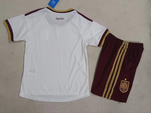 2026 Spain Away Player Version Kids Soccer Jersey (球员童装)