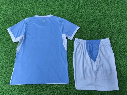 26-27 Man City Home Kids Player Version Soccer Jersey (球员童装)