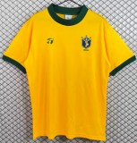 1982 Brazil Home Yellow Retro Soccer Jersey