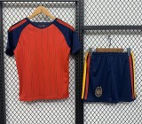 2026 World Cup Spain Home Kids Soccer Jersey (With 2 Star)*两颗星