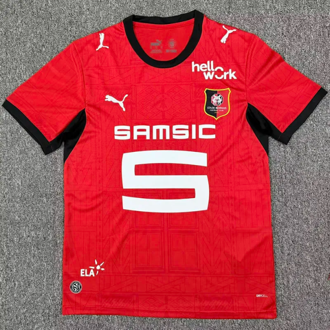 26-27 Stade Rennais Home Fans Soccer Jersey