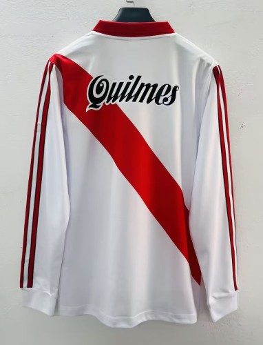 1998-1999 River Plate Home Long Sleeve Retro Soccer Jersey (长袖)