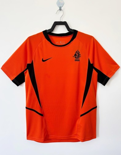 2002 NetherIands Home Retro Soccer Jersey