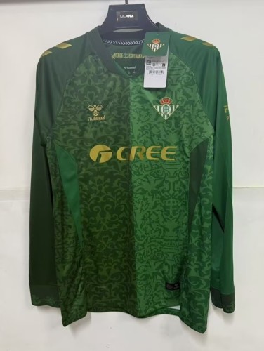 26-27 Real Betis Away League Version Long Sleeve Fans Soccer Jersey (长袖)*联赛版本