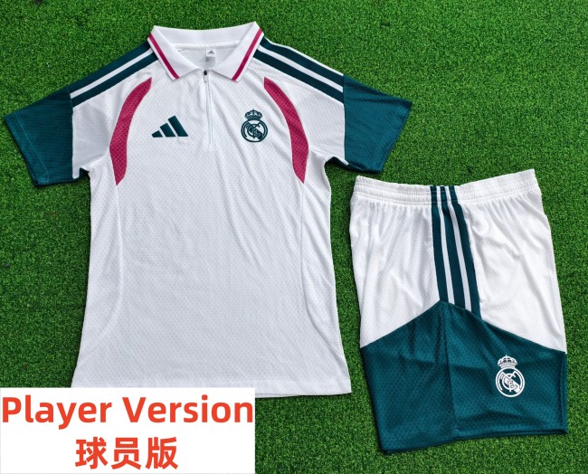 26-27 RMA High Quality Player Version Half Pull Training Short Suit (球员套装)