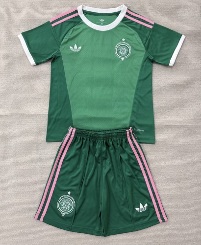 26-27 Celtic Green Goalkeeper Kids Soccer Jersey