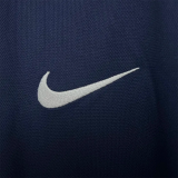 2014 France Home Long Sleeve Retro Soccer Jersey