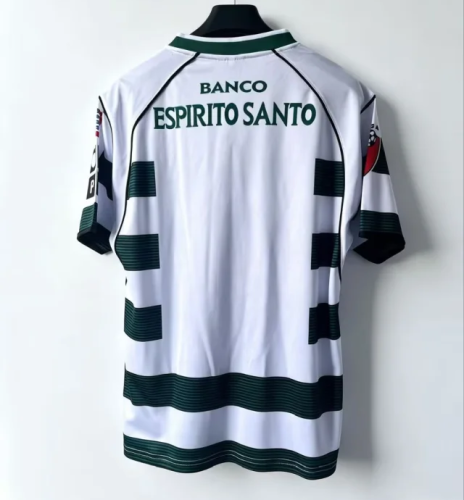 2001-2003 Sporting  Lisbon Home Retro Soccer Jersey