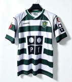 2001-2003 Sporting  Lisbon Home Retro Soccer Jersey