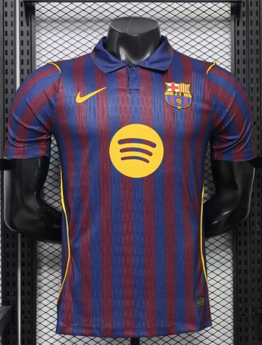 27-28 BAR Home Player Version Soccer Jersey