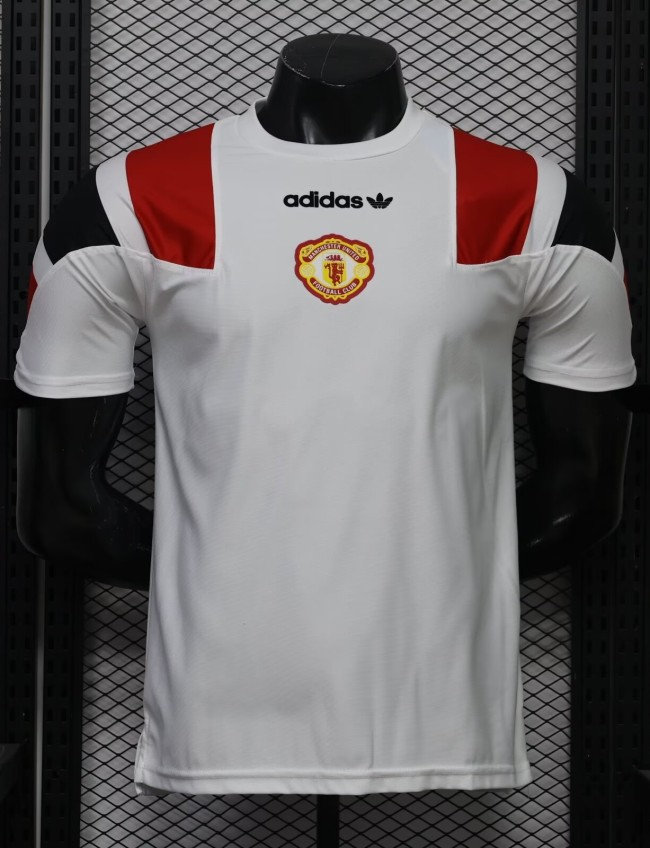 26-27 Man Utd EQT White Player Version Training Shirts
