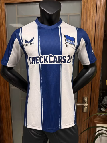 25-26 Hertha Berlin Home Player Soccer Jersey