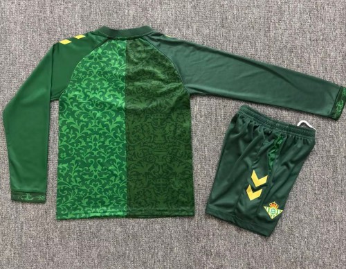 26-27 Real Betis Away Long Sleeve Kids Soccer Jersey*长袖