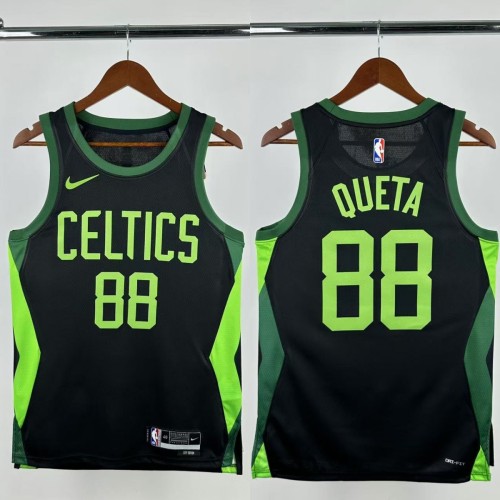 24-25 CELTICS QUETA #88 Black City Edition Top Quality Hot Pressing NBA Jersey