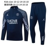 25-26 PSG High Quality Kids Half Pull Tracksuit