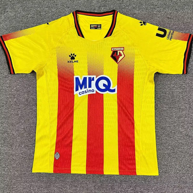25-26 Watford Home Fans Soccer Jersey 1:1 Thai Quality