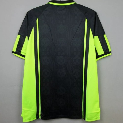 1996-1997 Dortmund Away Black Retro Soccer Jersey