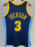 2006-07 Nuggets IVERSON #3 Royal Blue Retro Top Quality Hot Pressing NBA Jersey