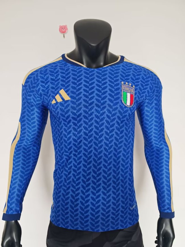 2026 Italy Home Long sleeves Player Version Soccer Jersey*长袖球员