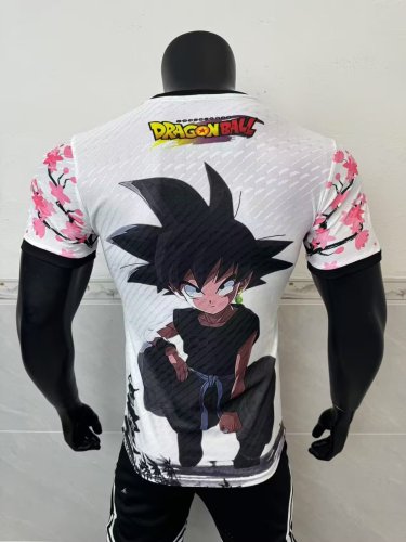 25-26 Japan White Special Edition Player Version Soccer Jersey *龙珠黑悟空