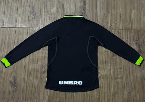 1998-1999 Man Utd Third UCL Edition Long Sleeve Retro Soccer Jersey