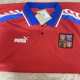 1996 Czech Home Retro Soccer Jersey
