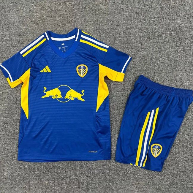 25-26 Leeds United Away Kids Soccer Jersey