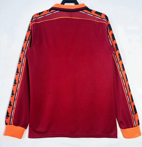 1998-1999 Roma Home Long Sleeve Retro Soccer Jersey