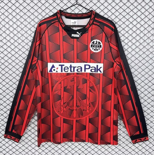 1995-1996 Frankfurt Home Long Sleeve Retro Soccer Jersey