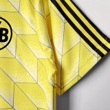 1988 Dortmund Yellow Retro Soccer Jersey