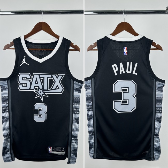 24-25 SA Spurs  Top Quality Hot Pressing NBA Jersey