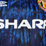 1993 Man Utd Away Long Sleeve Retro Soccer Jersey