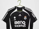 2006-2007 RMA Black Third Retro Soccer Jersey