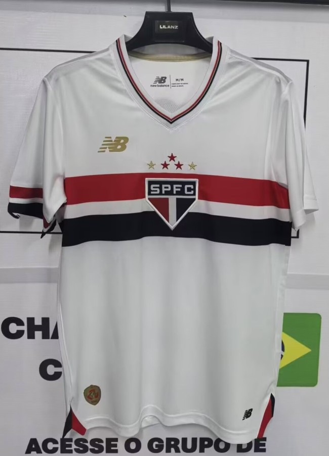 25-26 Sao Paulo Home Fans Soccer Jersey*空白版本