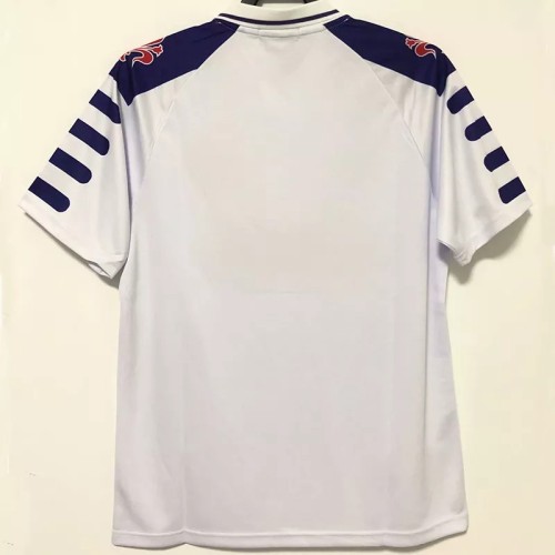 1998 Fiorentina Away White Retro Soccer Jersey