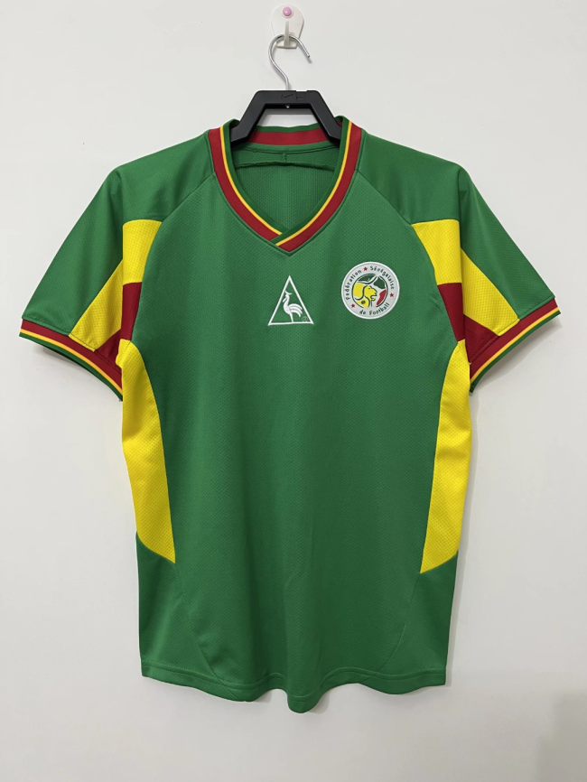 2002 Senegal Green Retro Soccer Jersey