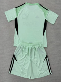 25-26 Aja× Green GoalKeeper Kids Soccer Jersey